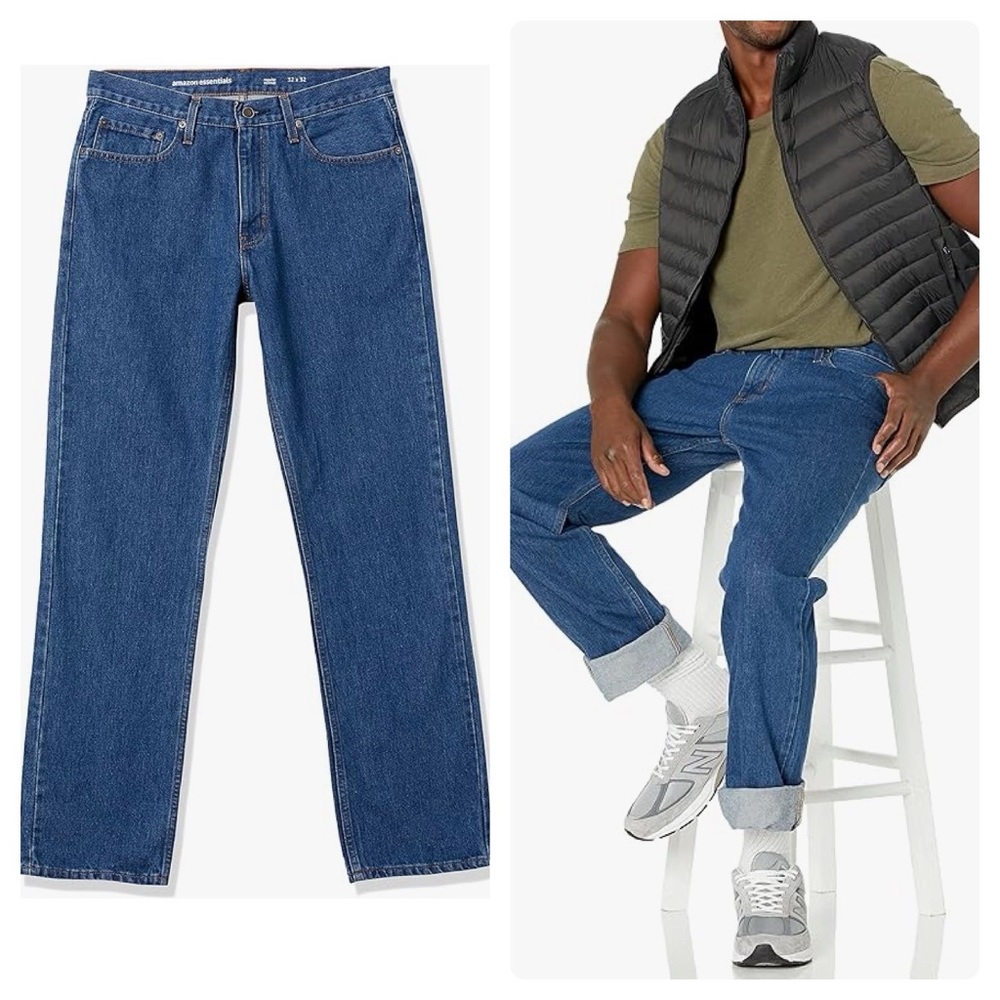 Amazon Essentials | Regular Fit Denim Jeans 28x30… - image 1